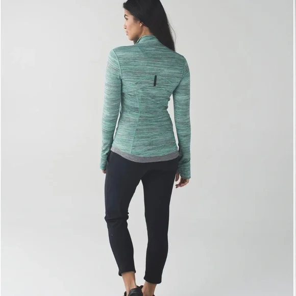 Lululemon Define Jacket Space Dye Camo Forage Teal Black Sz 8